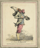 Philippe de Loutherbourg, 'From the Haymarket' from a series called 'English Caricatures' published in 1777